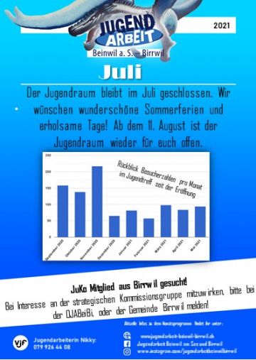 Monatsprogramm Juli 2021